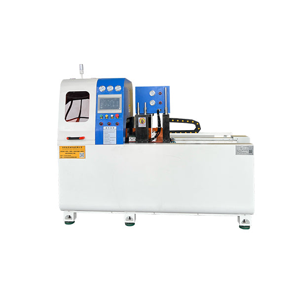 CNC aluminum profile cutting machine, automatic aluminium extrusion cutting saw, precision aluminum alloy cutting equipment, Zhangjiagang Yasen Machinery www.yasenmachine.com