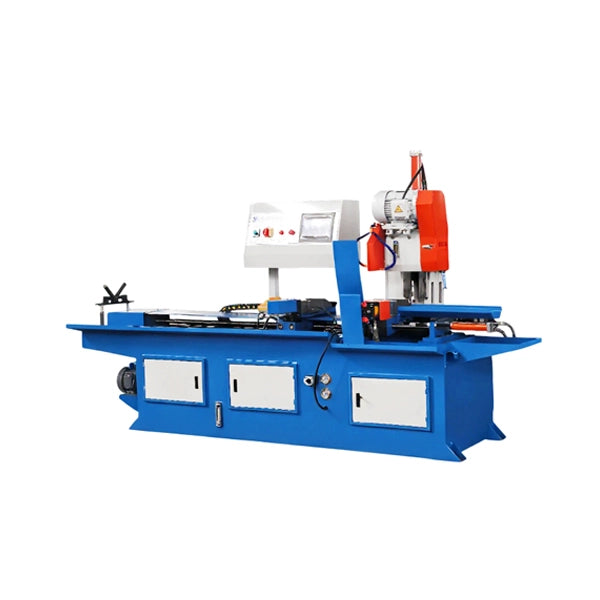 CNC automatic pipe cutting machine, hydraulic metal tube cutting saw, automatic steel pipe cutting equipment for round pipe square pipe, Zhangjiagang Yasen Machinery www.yasenmachine.com