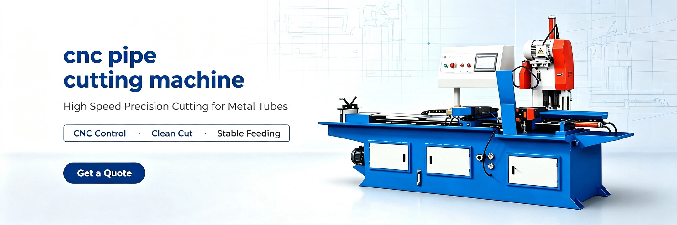 Automatic Pipe Cutting Machine for high speed precision cutting of metal tubes and industrial manufacturing