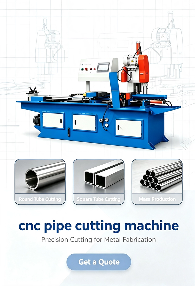 Automatic Pipe Cutting Machine for round tube cutting, square tube cutting, and metal fabrication solutions