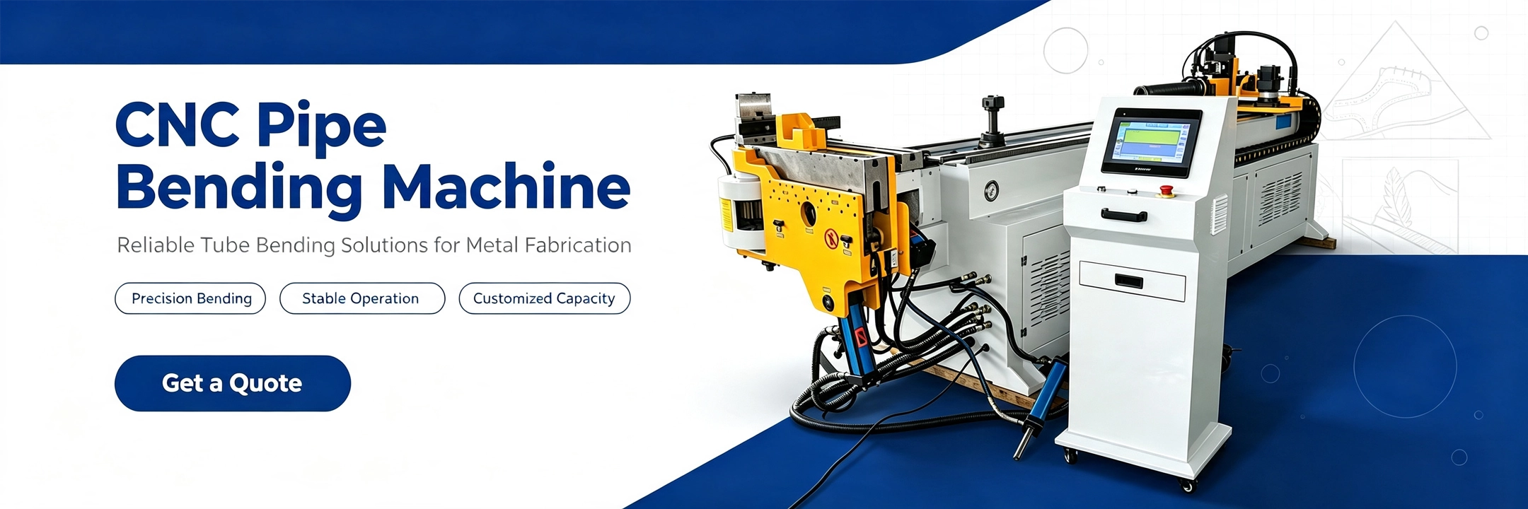 Automatic CNC Pipe Bending Machine industrial tube bender with high precision contrl