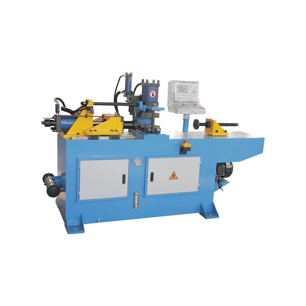CNC tube punching machine, hydraulic metal pipe hole punching machine, pipe end forming equipment, Zhangjiagang Yasen Machinery www.yasenmachine.com