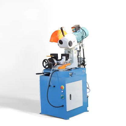 Bulk production of MC-315AC pneumatic cold cut circular saws for industrial steel pipe processing.